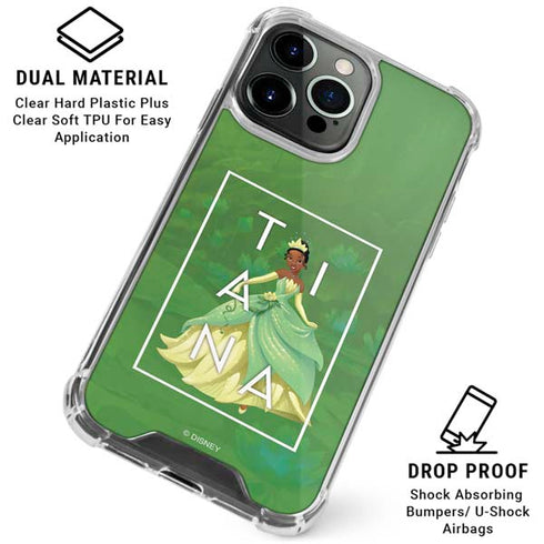 Disney Princess Tiana Floral iPhone 16 Pro Clear Case